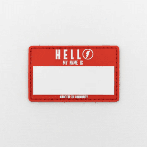 Born Strong "HELLO MY NAME IS" Patch