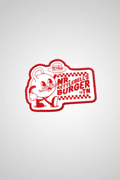 Thundernoise 'Mr. Kettlebell's Burger - Velcro' Patch